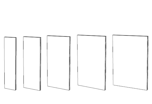 Screening wall element