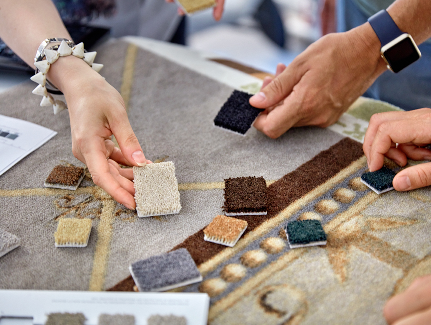 You design the carpet 