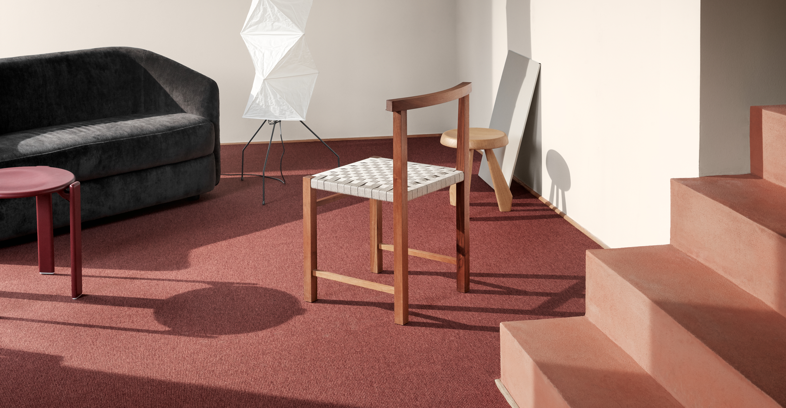 Red carpet tiles & planks